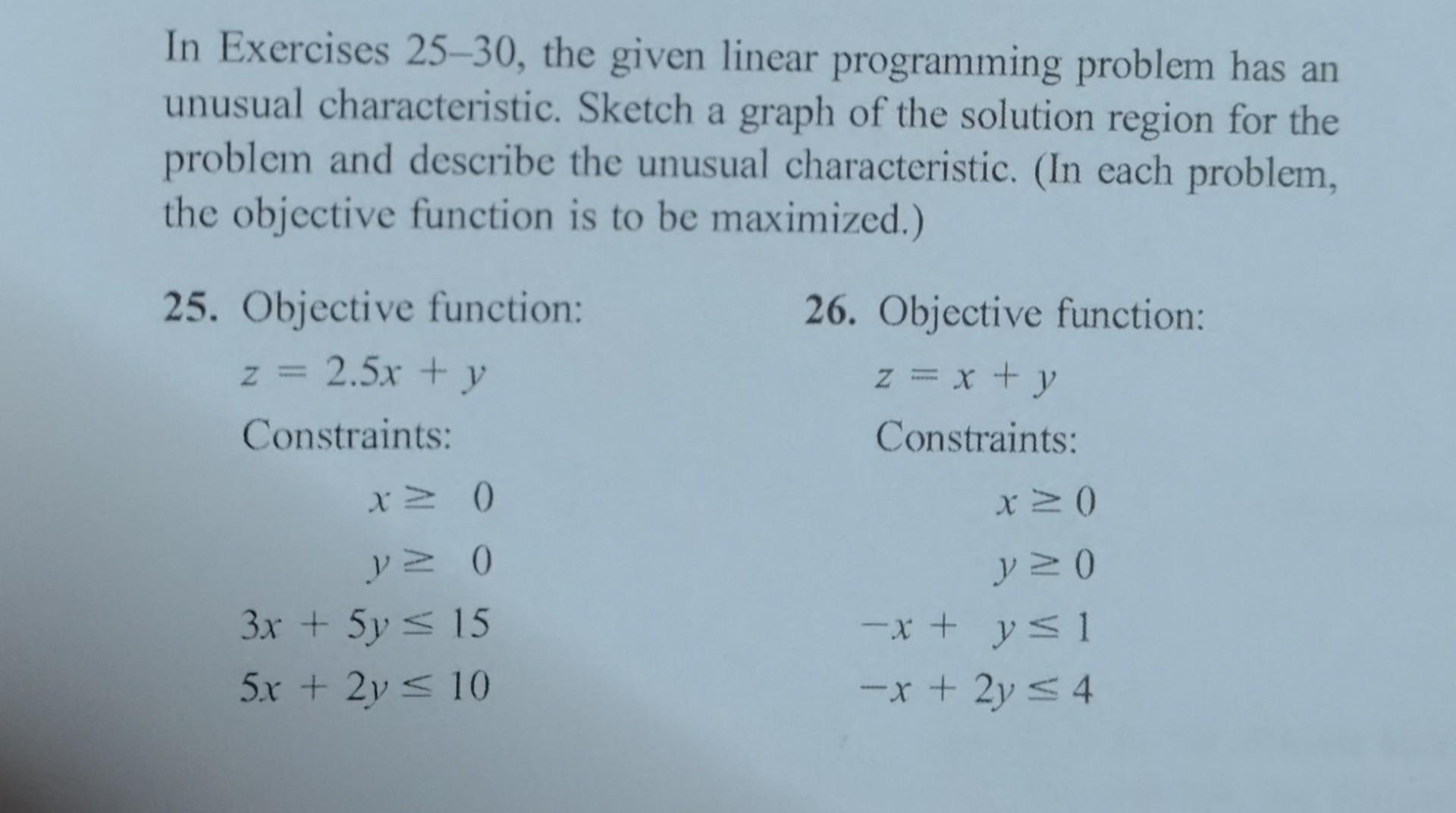 Solve problem no 25 In Exercises 2530, the given