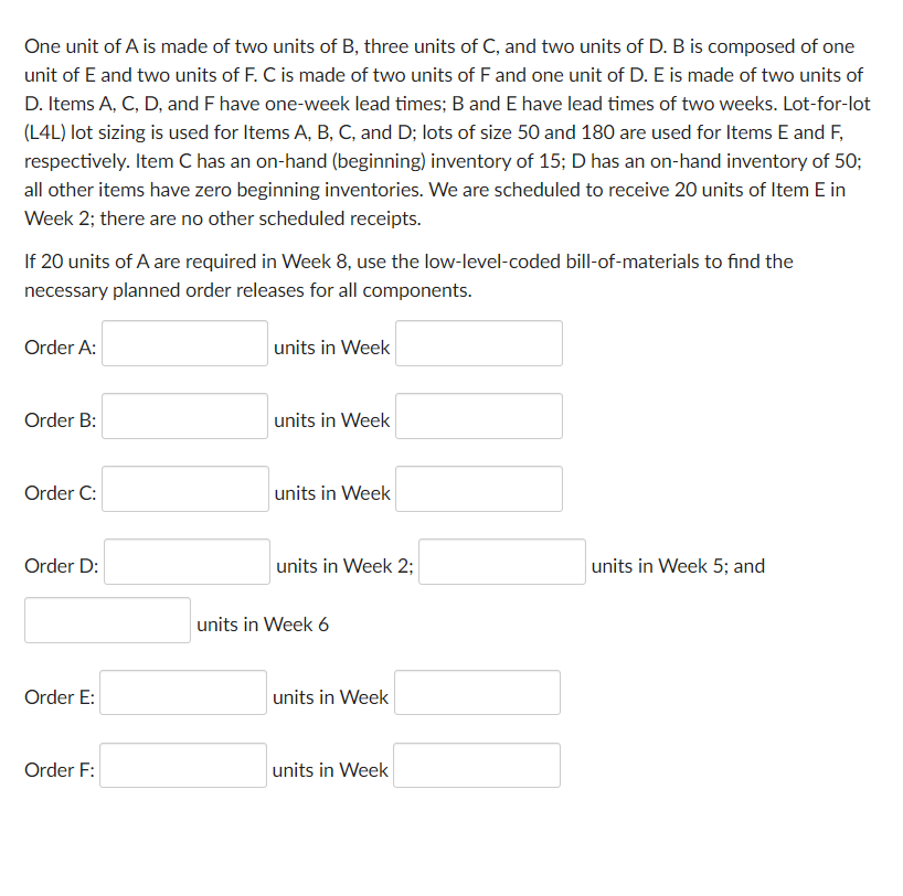 Hello, I need help with this entire problem!