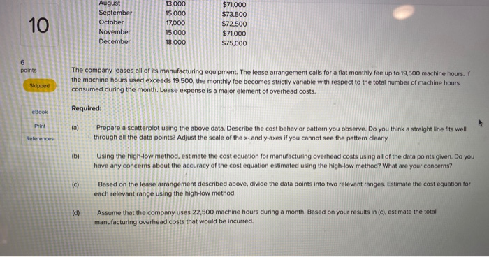 Question 3 - Mixed cost analysis and relevant