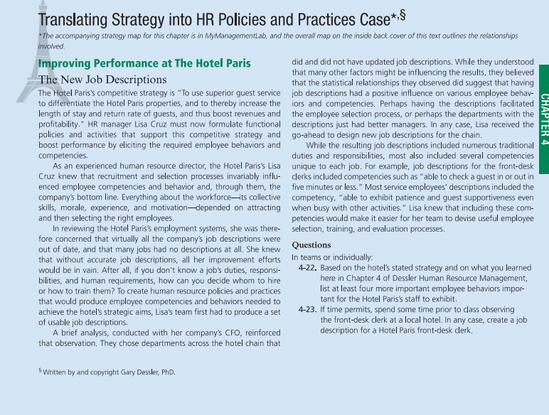 CHAPTER 4 Translating Strategy into HR Policies