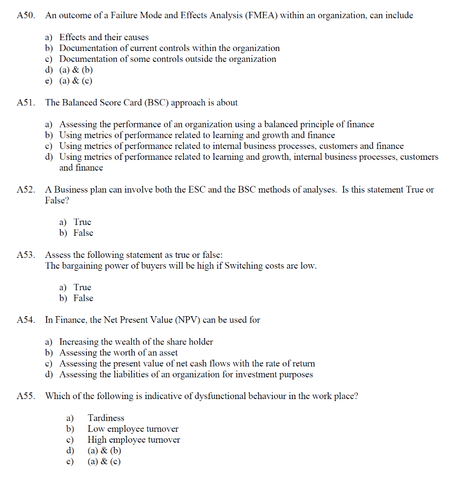 No need to explain, only correct options. Thanks