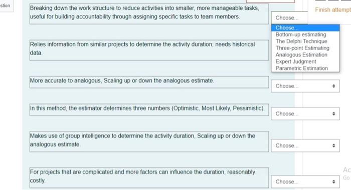 stion Breaking down the work structure to reduce