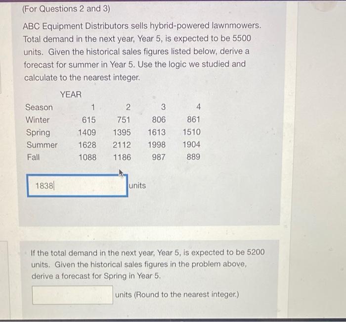 need help with second problem ! (For Questions 2