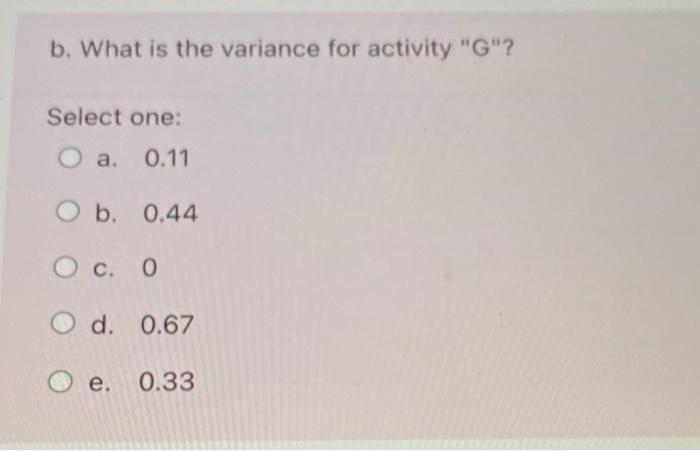 answer all parts please. Consider a project