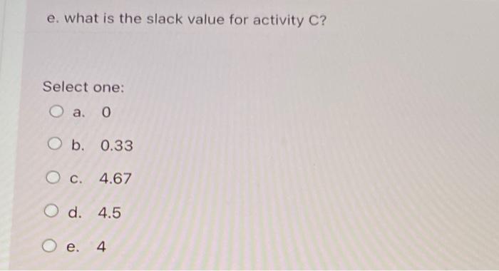 answer all parts please. Consider a project