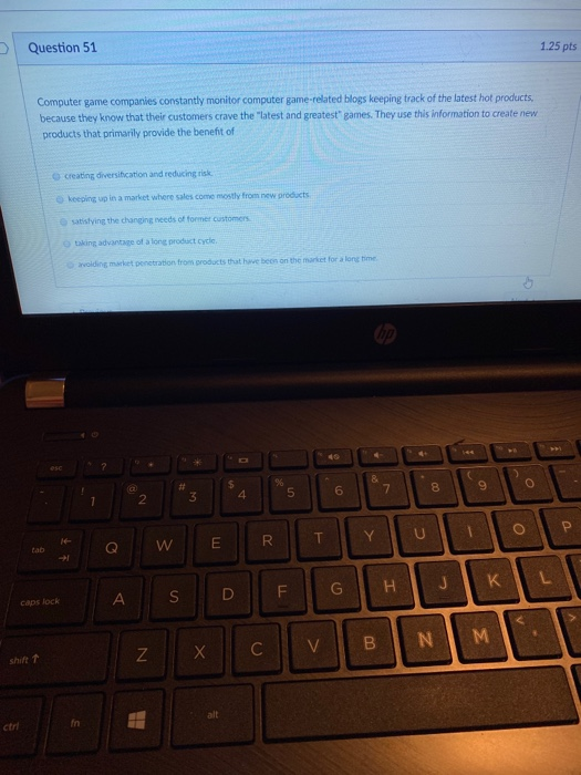 Question 50 1 pts Companies that develop