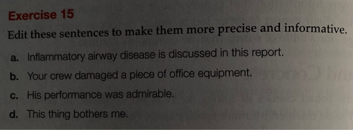 can someone help me with these exercises?