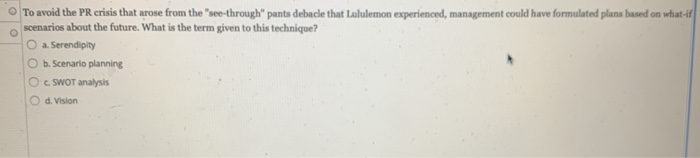 To avoid the PR crisis that arose from the