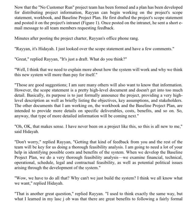 Now that the "No Customer Run" project team has