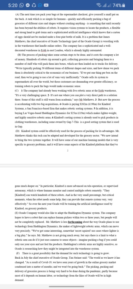 Please answer question 8 . and if possible check