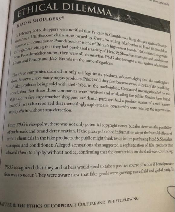 4 Step Ethical Analysis 1. Situation (Who, What,