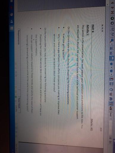 This section is the presentation. You must