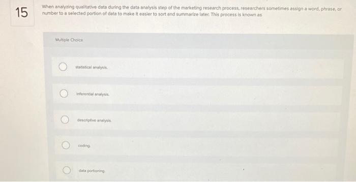 Qualitative data is characterized by examination