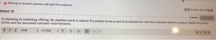 A Moving to another question will save this