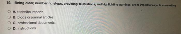18. What should you, the writer, consider when