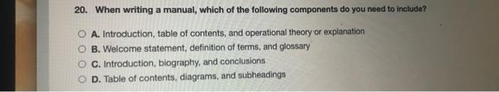 18. What should you, the writer, consider when