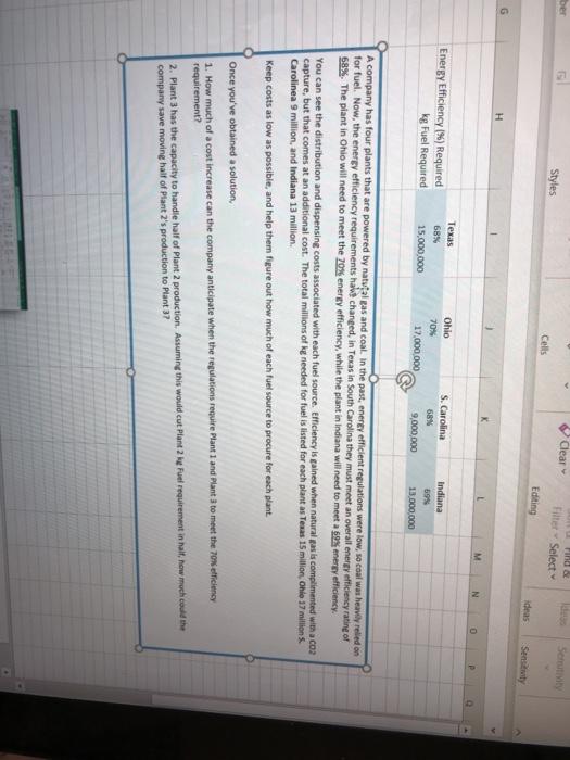 can you please do work in excel and share the
