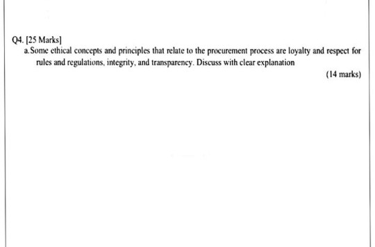 Q4. [25 Marks) a. Some ethical concepts and
