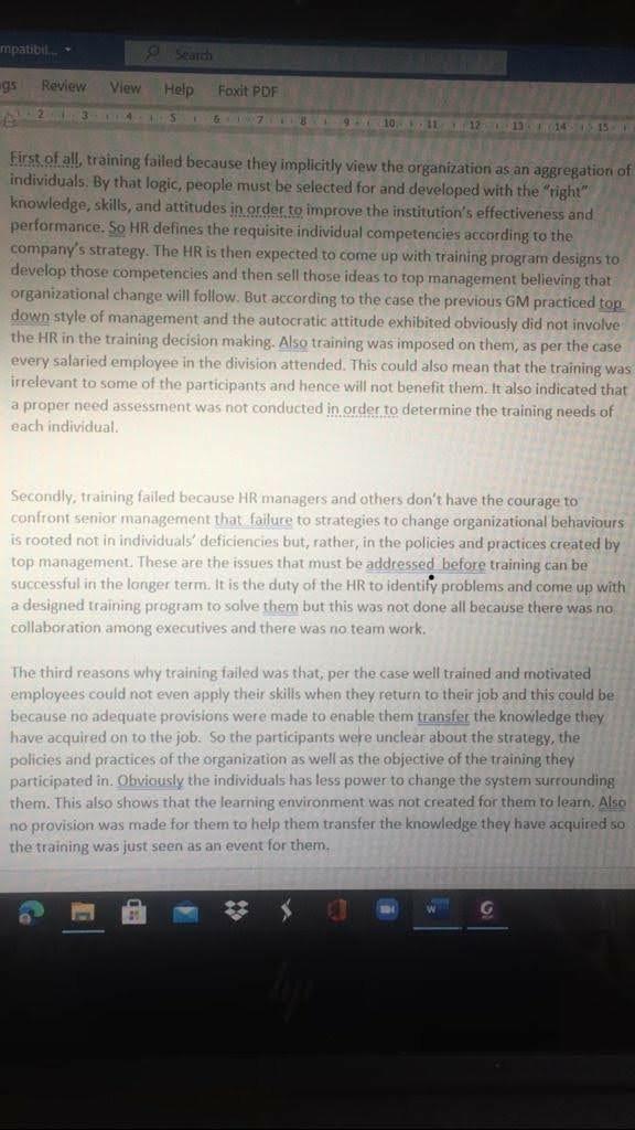 question discuss how need assessment can be used