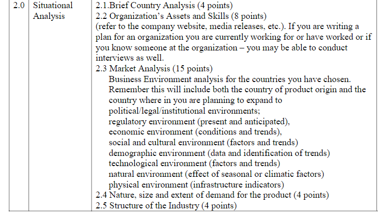 International Marketing Plan Design an