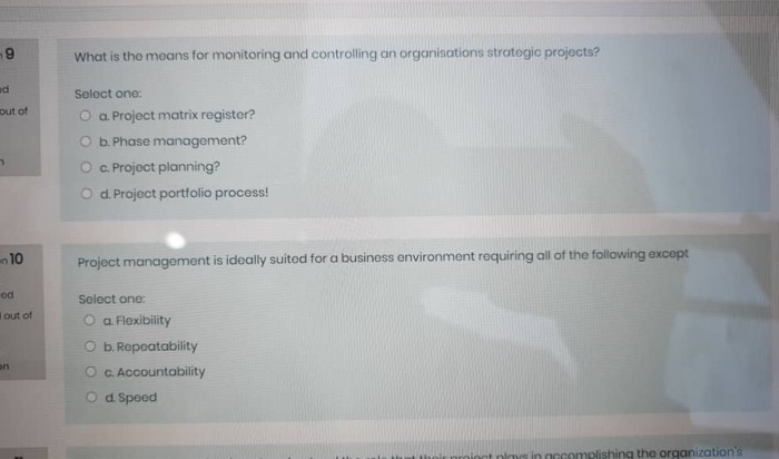 -9 What is the means for monitoring and