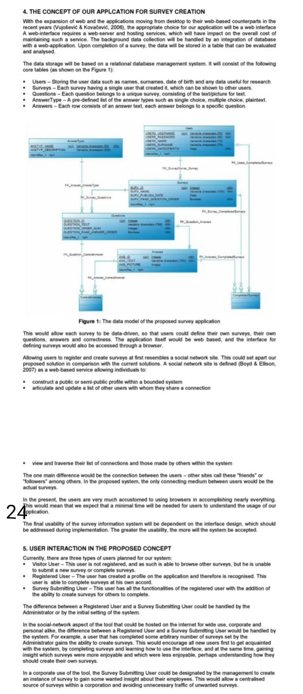 need only conclusions 4. THE CONCEPT OF OUR