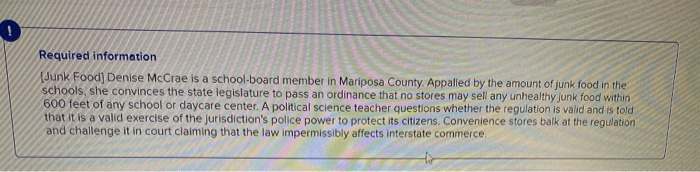 just need answer no need to explain Required