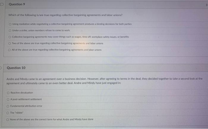 Question 9 Which of the following is/are true