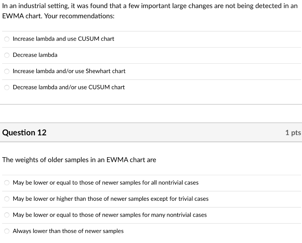 In an industrial setting, it was found that a few