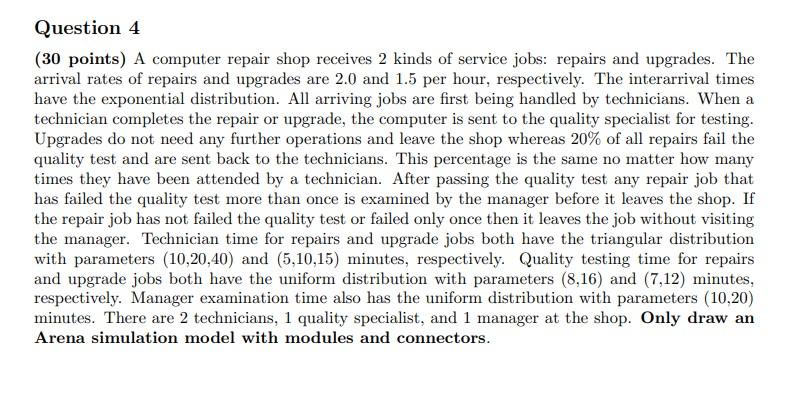 DONT SOLVE QUESTION MANUALLY. Develop an Arena