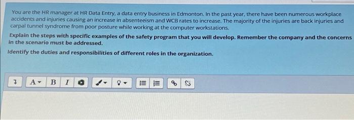 You are the HR manager at HR Data Entry, a data
