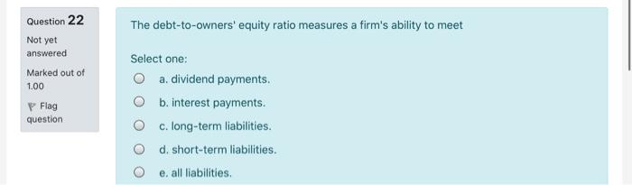 Question 21 Which of the following is true with