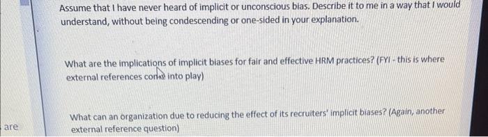 Assume that I have never heard of implicit or