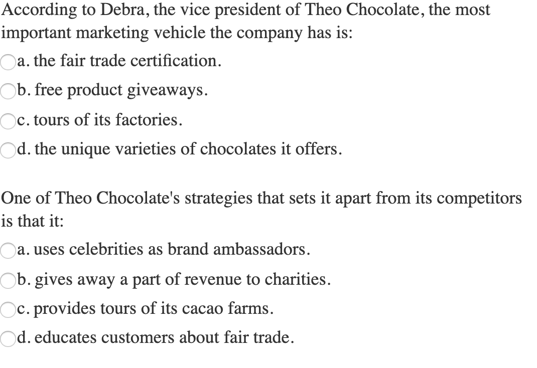 According to Debra, the vice president of Theo