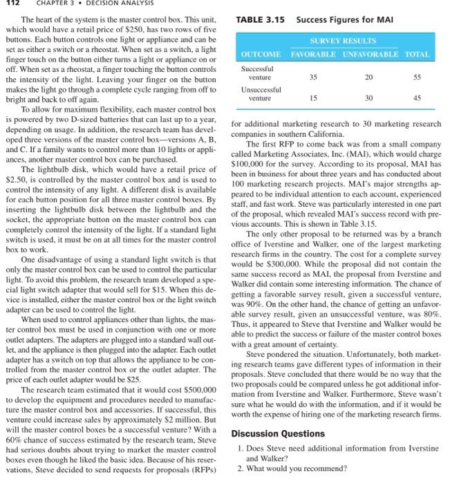 35 20 SS 15 CHAPTER 3. DECISION ANALYSIS The