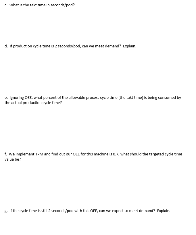 This problem is about Takt Time *Problem #2.