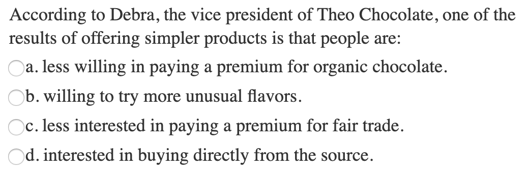 According to Debra, the vice president of Theo