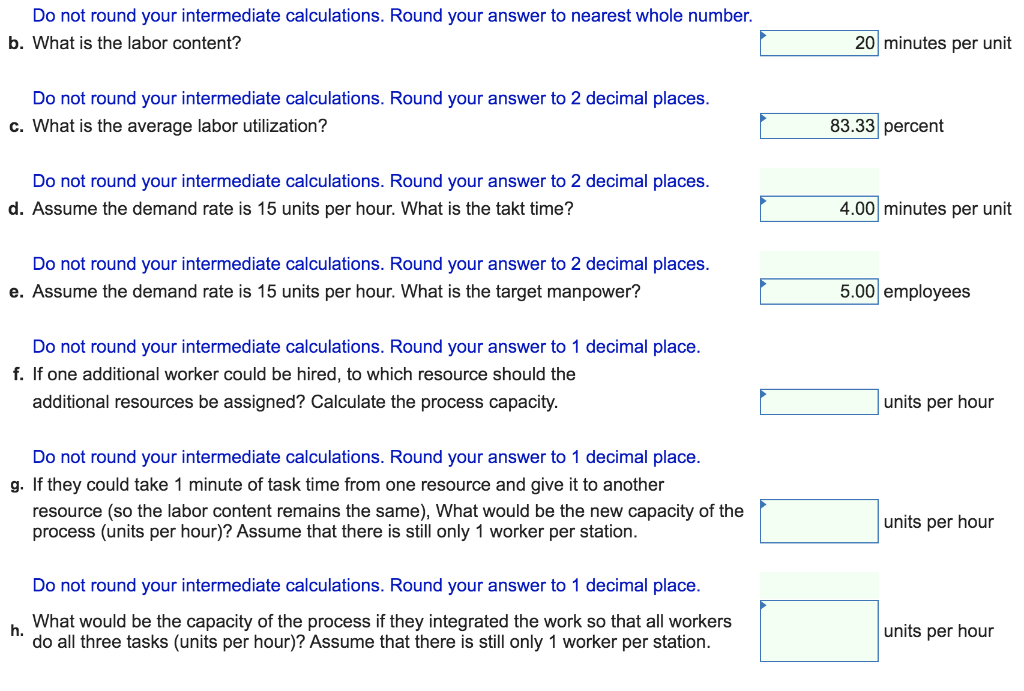 Consider a process consisting of three resources.