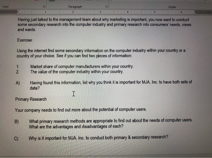 Font Paragraph Styles Having just talked to the