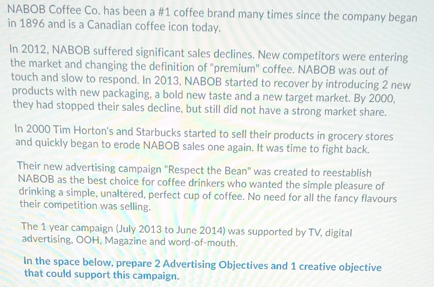 NABOB Coffee Co. has been a #1 coffee brand many