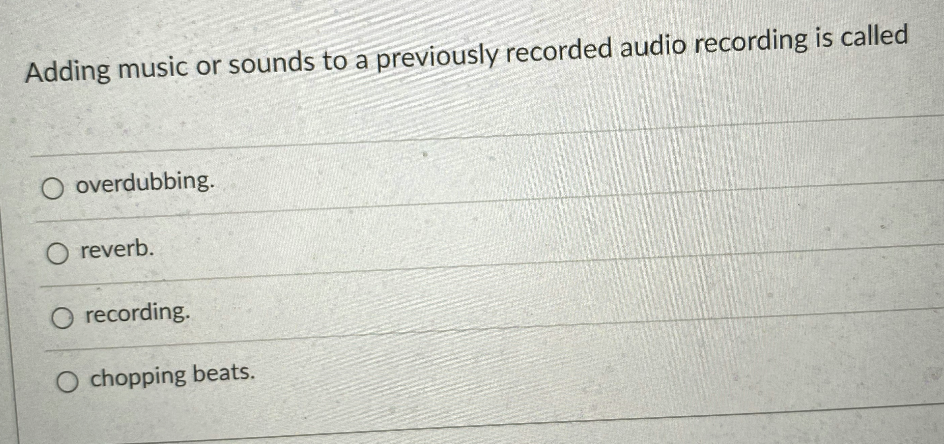 1. 2. 3. 4. What's the form of 12-bar blues that