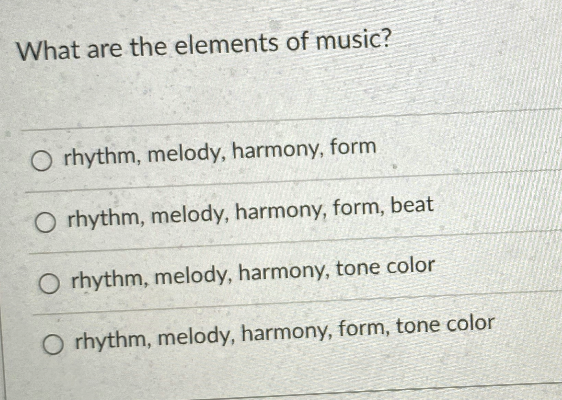 1. 2. 3. 4. What's the form of 12-bar blues that