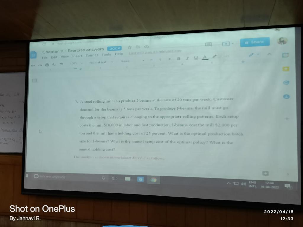 Chapter 11 - Exercise answers DOK rile can view