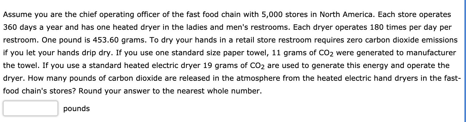 Assume you are the chief operating officer of the