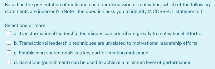 Based on the presentation of motivation and our