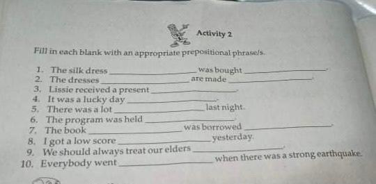 Fill in each black with an appropriate