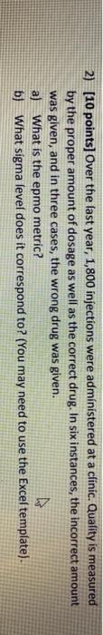 2) [10 points) Over the last year, 1,800