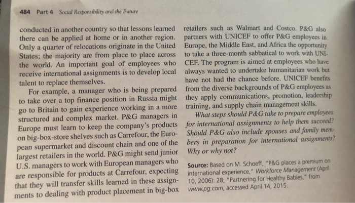 484 Part 4 Social Responsibility and the Future