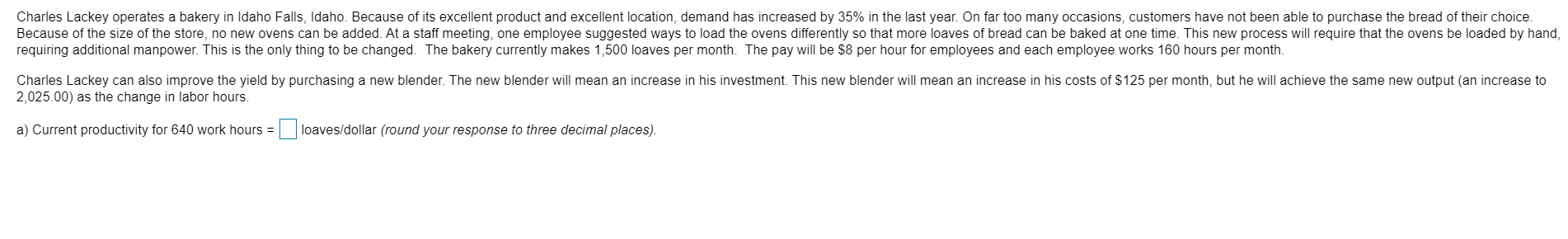 Charles Lackey operates a bakery in Idaho Falls,