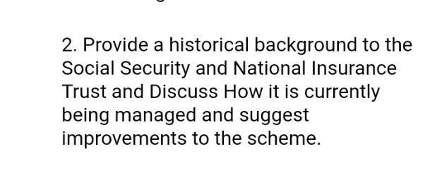 2. Provide a historical background to the Social